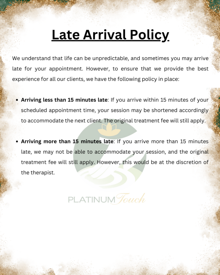 Late Arrival Policy